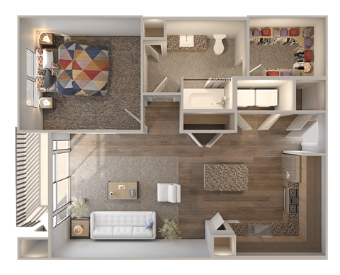 Skyline at Midtown A4-1 Floorplan